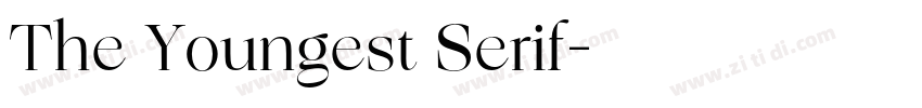 The Youngest Serif字体转换